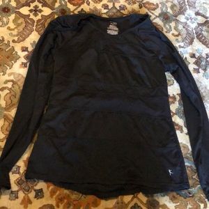 Black workout shirt